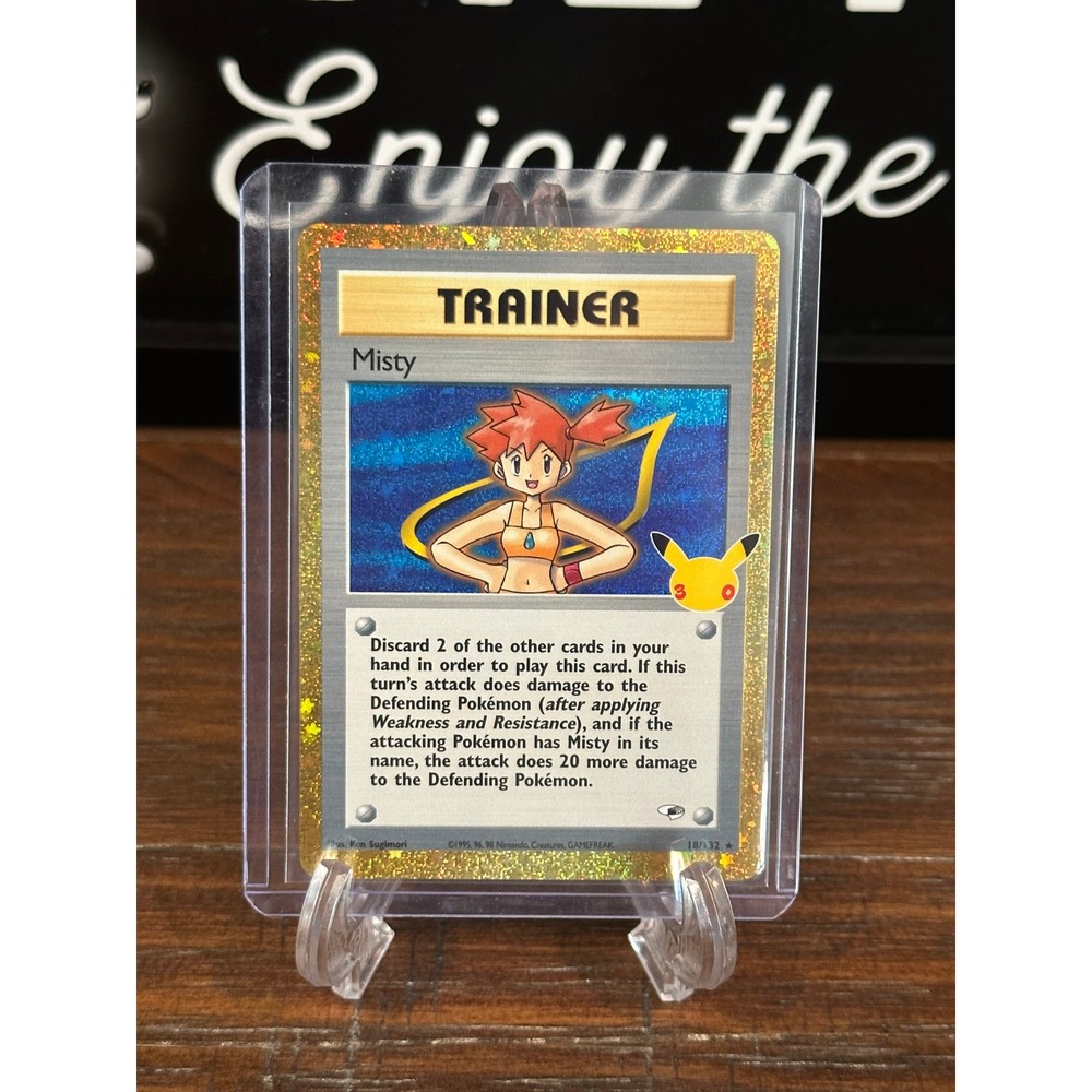 Pokemon Misty Trainer 18/132 Celebrations Classic Collection Holo Card